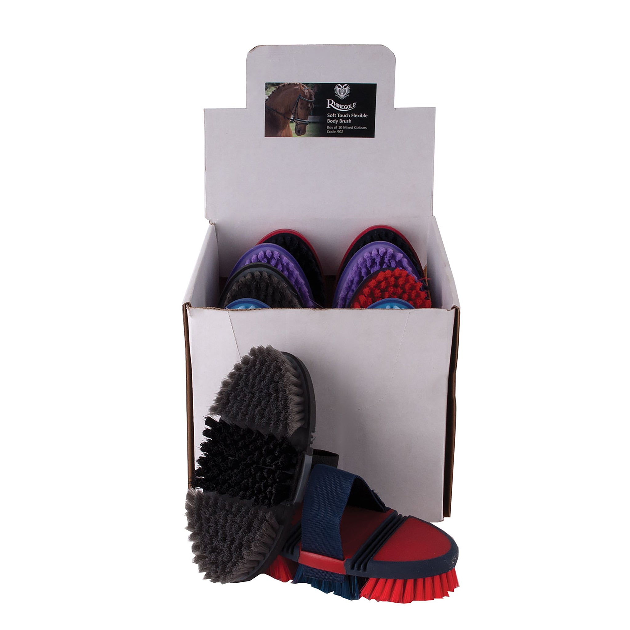 Rhinegold Soft Touch Flexible Back Body Brushes