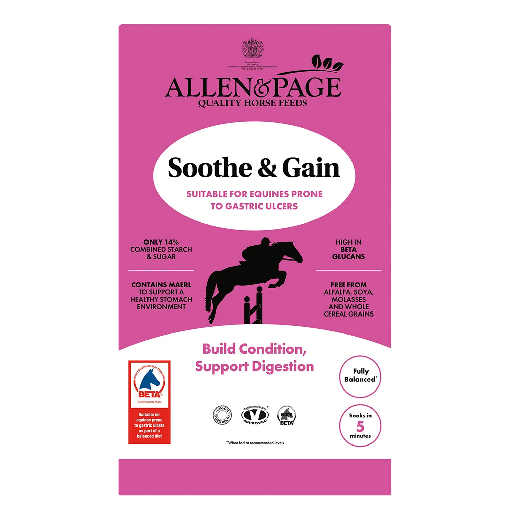 Allen & Page Soothe & Gain 20kg (new bag size)