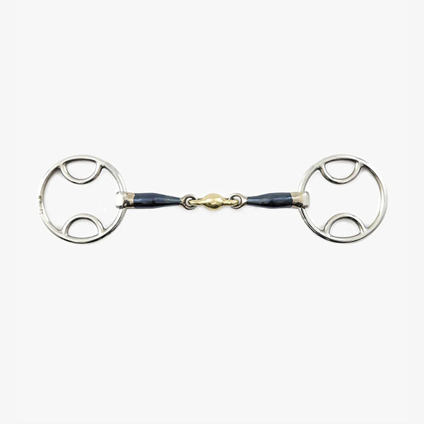 Premier Equine Blue Sweet Iron Bevel Bit with Brass Alloy Lozenge-2