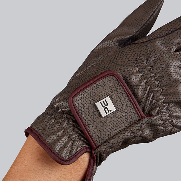 Premier Equine Metaro Riding Gloves - Brown-4