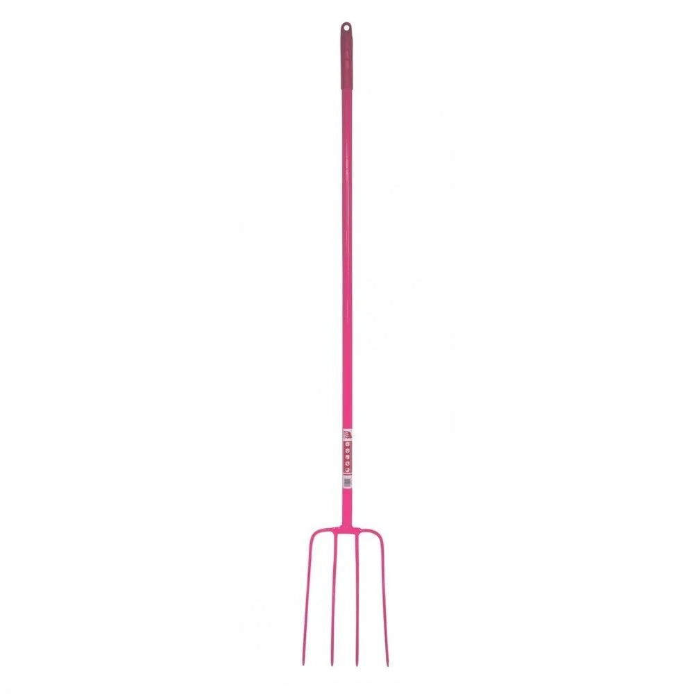 Red Gorilla® 4 Prong Manure Fork Straight Handle